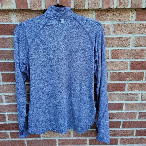 Nike Dri-Fit Running Pullover Women's Large 3/4 Zip Athletic Fitted Top - Picture 2 of 11